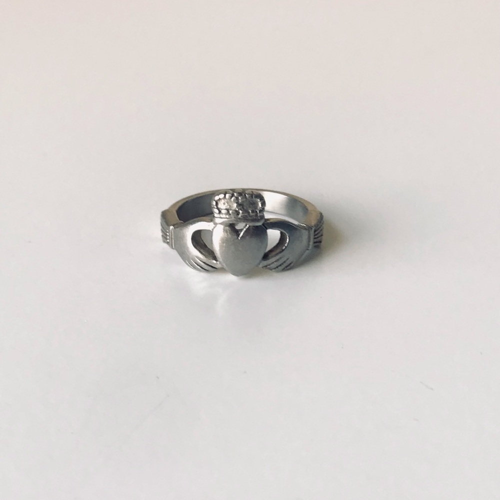 Silver Claddagh Ring Size 8